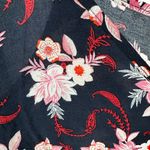 Loft Floral Print Spaghetti Strap Maxi Dress size 14 V Neck Sleeveless Photo 7