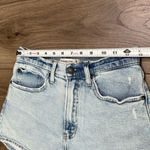 Abercrombie & Fitch The Mom High rise Stretch Blue Jean Shorts Size 26 Photo 4