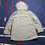Calvin Klein Performance heather grey fleece lined waterproof coat w/ hood Gray Size L Photo 3