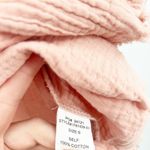 Peach Love California NWOT Peach Love Womens Boho Gauzy Cotton Raw Hem Long Sleeve Button Up Shirt S Photo 5