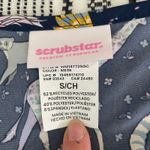 Scrubstar Scrub Top Animal Print size Small Blue Vet Tech Medical Nurse Premium Photo 1