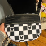 Checkered Black and White Crossbody Bag Photo 0
