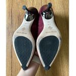 Donald Pliner Plum Suede Heels Women's Size 8.5 Red Photo 2