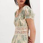 Free People  Ethereal Dainty Lace Honeysuckle Floral Printed Midi Dress Large NWT Photo 4