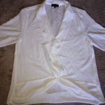 1. State white sheer Silk or Chiffon blouse top Photo 0