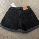 ZARA Black Mom Jean Shorts Photo 1