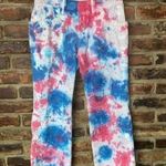 DKNY Custom Tie Dye Pink Blue Convertible Pants Women's Size 6 Photo 0