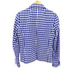 J.Crew Campbell Linen Blazer Blue White Gingham Preppy Coastal Classic Size 10 Photo 5