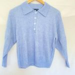 ASOSDesign 00Petite Blue Sweater w Polo Neck in Rib NWOT Photo 4