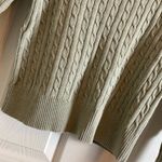 Jeanne pierre Cable Knit Turtleneck Sweater Sage Size small Photo 3