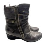 Blondo  Ankle Booties Brown Slouchy Aqua Protect Side Zip Shoes Women’s Size 6M Photo 0