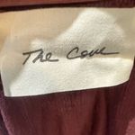 The Cove  burgundy scallop embroidered long sleeve off shoulder top size small Photo 4