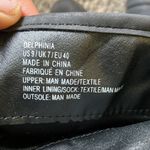 Just Fab Delphina Dark Grey Black Zip Up Round Toe Buckle Boots Size 9 Photo 4