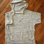 Athleta ‎ Womens Oversized Hooded Short Sleeve Pullover sweatshirt sz XS Photo 0
