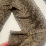 Escada Sable Python snake shimmer print ankle Jeans zippered bottoms size 38 Gray Photo 6