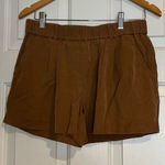 Loft Ann Taylor 100% Lyocell Pull On Brown Women's Shorts Photo 0