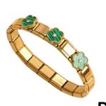 Elegant Gold Floral Bracelet Photo 1