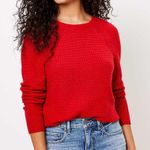 st. john's bay Vibrant Red Knit Long Sleeve Sweater M/L Photo 0