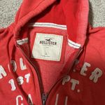 Y2K Hollister California 1922 Coral Zip Up Hoodie Sweatshirt Women's Size L Size L Photo 4