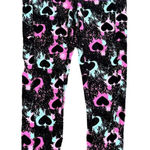 Pop Fit Clothing Pixie Leggings in Heart Splat, Size M Black Size M Photo 0