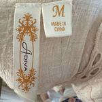 A Diva Women's Ivory Embroidered Lace Trim Sleeveless Gauze Tunic Top Size M Size M Photo 3