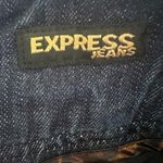 EXPRESS  Women's High Waisted Chino Denim Shorts Minimalist Contemporary 0 Photo 3