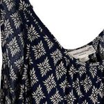 Lounge Beach Lunch  Dress Womens Large CeCe Shoulder Tie Fit Flare Geometric Navy Photo 4