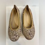 Sabrina’s Animal‎ Print Ballet Slip Ons Brown Tan Size 41/10 Pre Photo 1