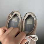 Dolce Vita Espadrille Sneakers Leather Snakeskin Accent Lace Up Womens Size 7.5 Tan Photo 5