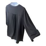 Premise Studio  Black Gold Eyelet Vneck Blouse Plus Size 2X Pullover 3/4-Sleeve Photo 5
