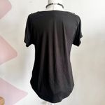 Cable & Gauge Black Grommet Top, Y2K Punk, Grunge, Indie‎ Sleaze, Rocker, Small, Streetwear Photo 2