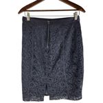 Club Monaco  Floral Lace Silk Lining Pencil Skirt Black Size 6 Photo 3