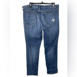 J.Crew  Stretch Women's Distressed Jeans Size 32‎ Medium Blue Wash Denim Photo 2