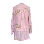 Anthropologie Figueroa & Flower Pink Embroidered Floral Peasant Blouse Boho Photo 1
