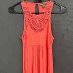Tommy Bahama Womens XXS Coral Maxi Dress Macrame Yoke Bohemian Tropical Photo 11
