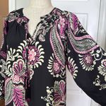 Johnny Was  tiered tassel silk dress Photo 13