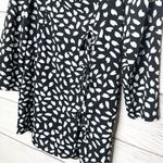 Pretty Little Thing NWT Black & White Seed Print Bow Detail Side Split Bodycon Dress Size 16 Photo 9