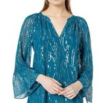 Lilly Pulitzer Fish Clip Chiffon Silk Matilda Top Casual Shirt Blouse Size XXS Photo 0