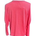 ZARA Trafaluc Ribbed Puffy Shoulder Long Sleeve Shirt Pink Size Medium Photo 1
