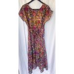 Vintage Garden Party Floral Midi Dress Women’s Size XL Tea Pocket Retro Cottage Photo 3