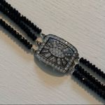 Y2K Vintage Antique Buckle/Beaded Choker Black Photo 7