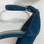 Stuart Weitzman Nearlynude Navy Blue Suede Heels with Dust Bag Size 7 Photo 10