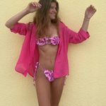 Coldwater Creek Pink linen button up Photo 2