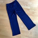 Jockey Wide Leg, Yoga, Crop Capri Stretch Legging, Navy Blue, Size S Blue Photo 15
