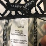 Mario Serrani Shorts Black White Print Bermuda New 2 Photo 8