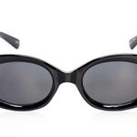 Frame Black Round  Chain Sunglasses Photo 9