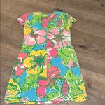 Lilly Pulitzer  Pink and Green Floral Dress Photo 1