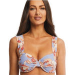 Time & Tru Floral purple coral Bikini swimwear set size large 12-14 swimsuit Photo 0