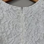 J. Gee Drop Waist Lace Mini Dress Womens Small White Bridal Bride to Be Cocktail Photo 9