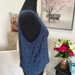 Free People  Blue Cut Out Tank Top Photo 4